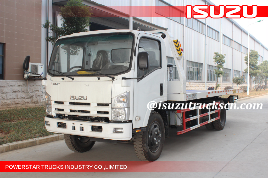 5Tons Isuzu Flatbed Tow Road Wrecker Flatbed Carriers