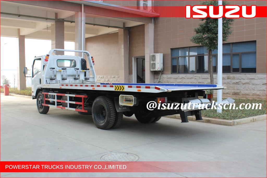 5Tons Isuzu Flatbed Tow Road Wrecker Flatbed Carriers