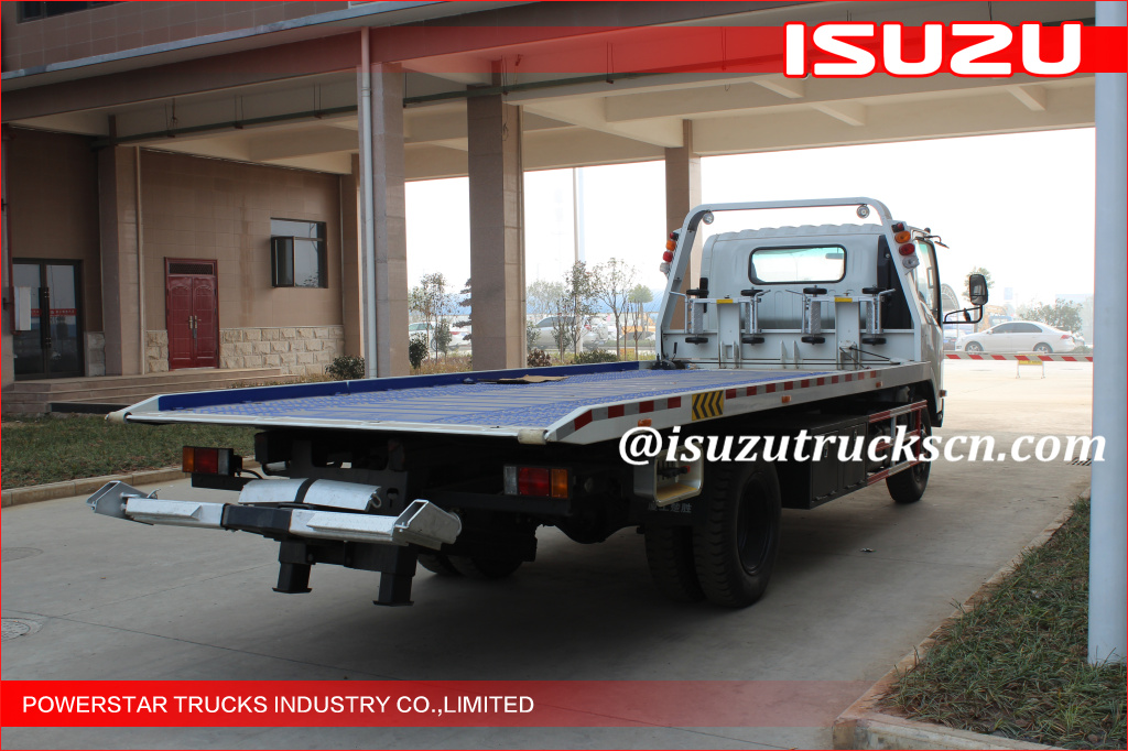 5Tons Isuzu Flatbed Tow Road Wrecker Flatbed Carriers