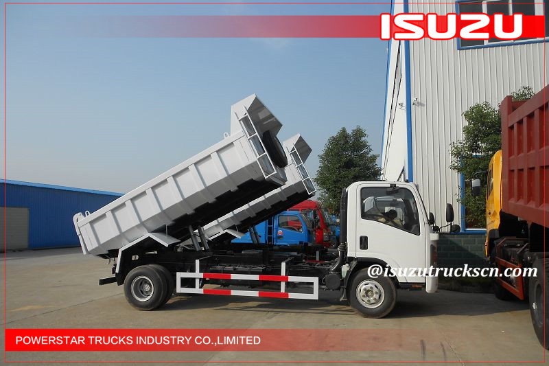 5Ton Japanese 700P Elf Isuzu tipper trucks 6wheels