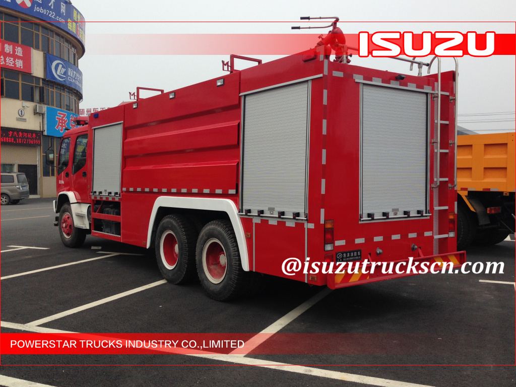 Isuzu Emergency Water Foam Fire Truck with Dry powder