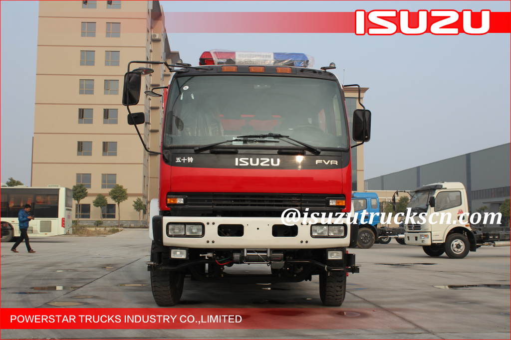 2015 Isuzu Lighting Emergency Rescue Vehicle Fire Truck with Truck Crane 