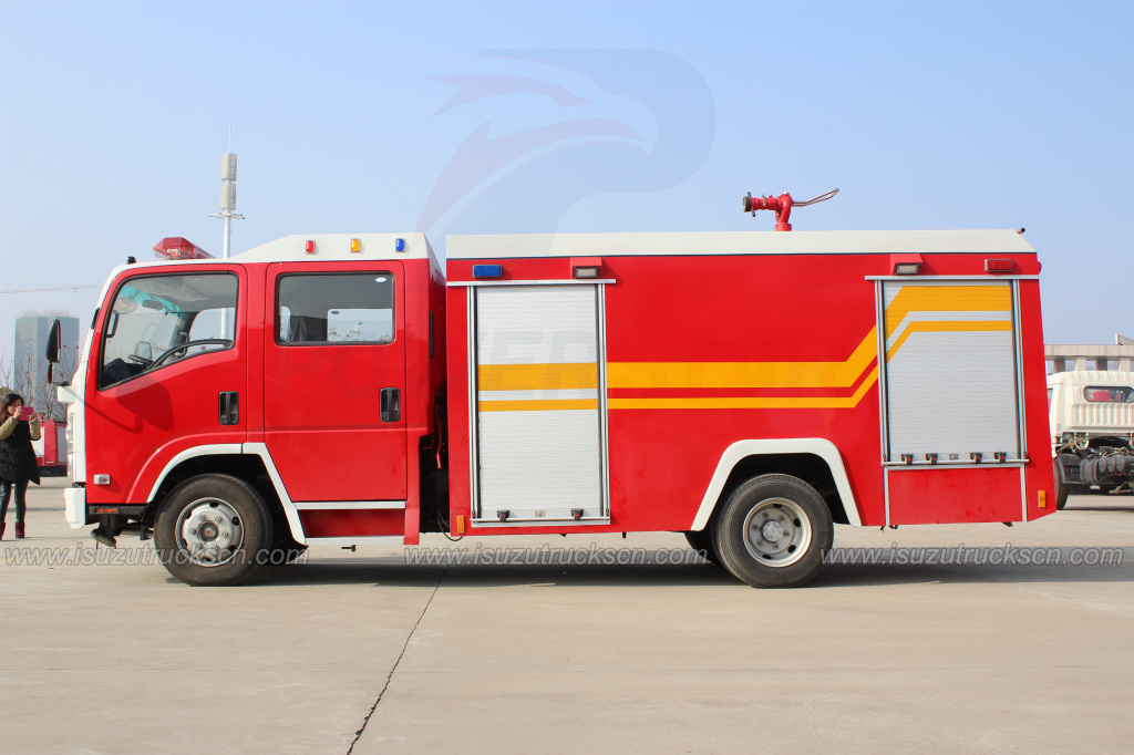 NPR ELF Water Fire Engine Truck to Mongolia