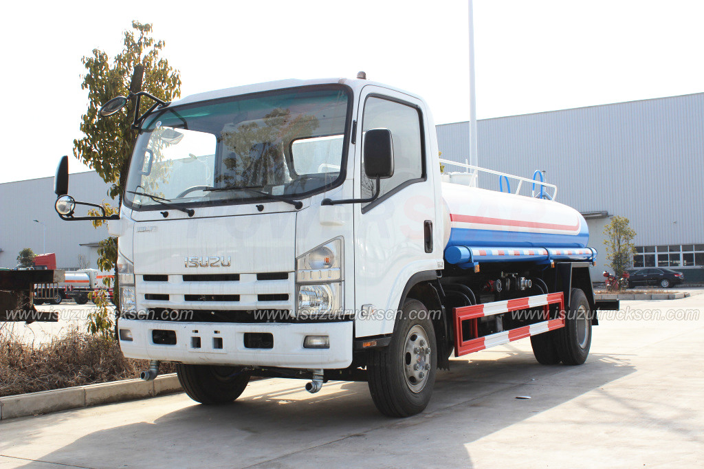 Japanese 7000L 8000L ELF Isuzu watering tanker cart street springkler truck