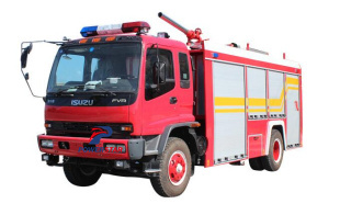 Veicolo antincendio in schiuma Isuzu per l'esportazione