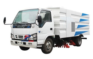 Philippines custom made 5tons street cleaning sweeper truck Isuzu