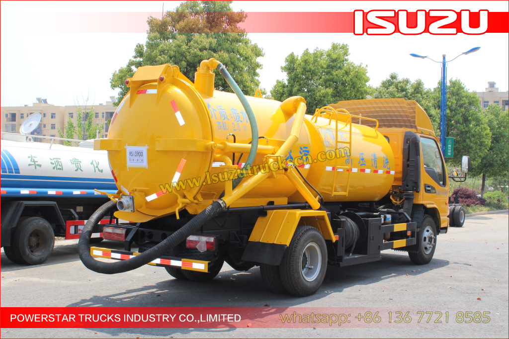 ISUZU Trucks mounted Jetting vacuum trucks operation panel