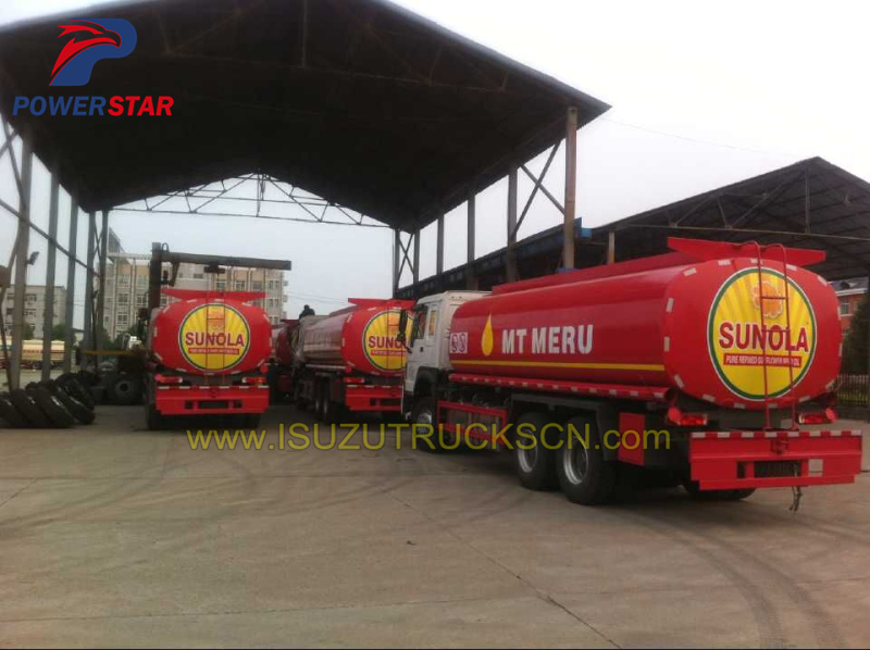 Petrol bowser Isuzu (20,000 L) fuel tanker trucks pictures