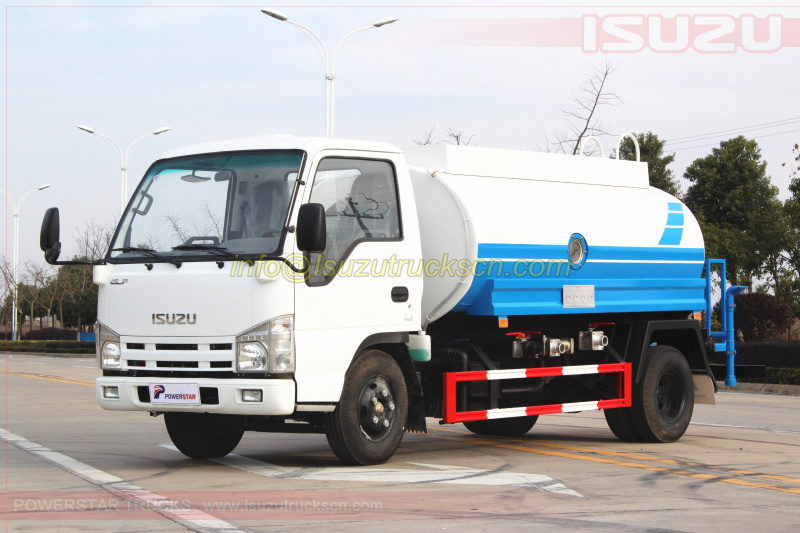 Water Bowsers Isuzu ELF tanker trucks 5,000Liters specification and pictures