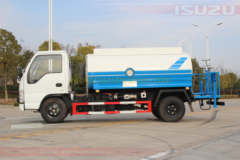 Water Bowsers Isuzu ELF tanker trucks 5,000Liters specification and pictures