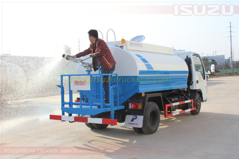 Water Bowsers Isuzu ELF tanker trucks 5,000Liters specification and pictures