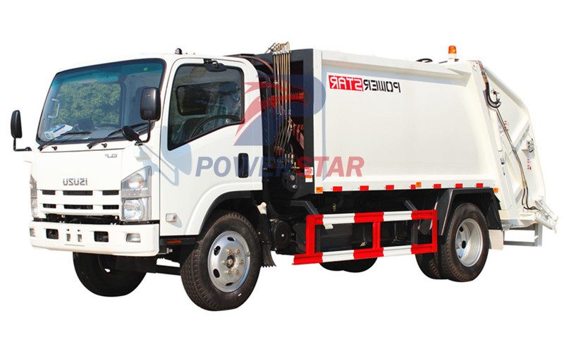 Camion della spazzatura a compressione NPR ISUZU ELF