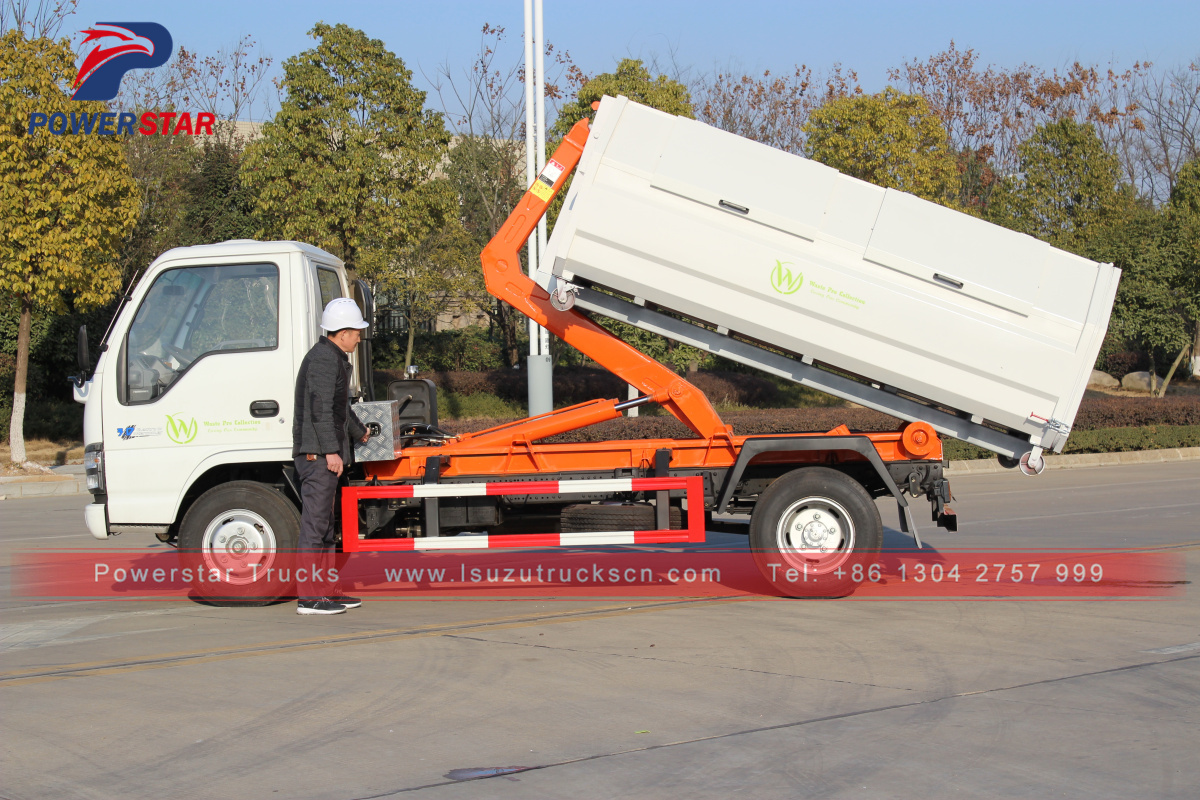 Camion della spazzatura per la raccolta dei rifiuti con scarrabile Powerstar da 3 tonnellate in vendita