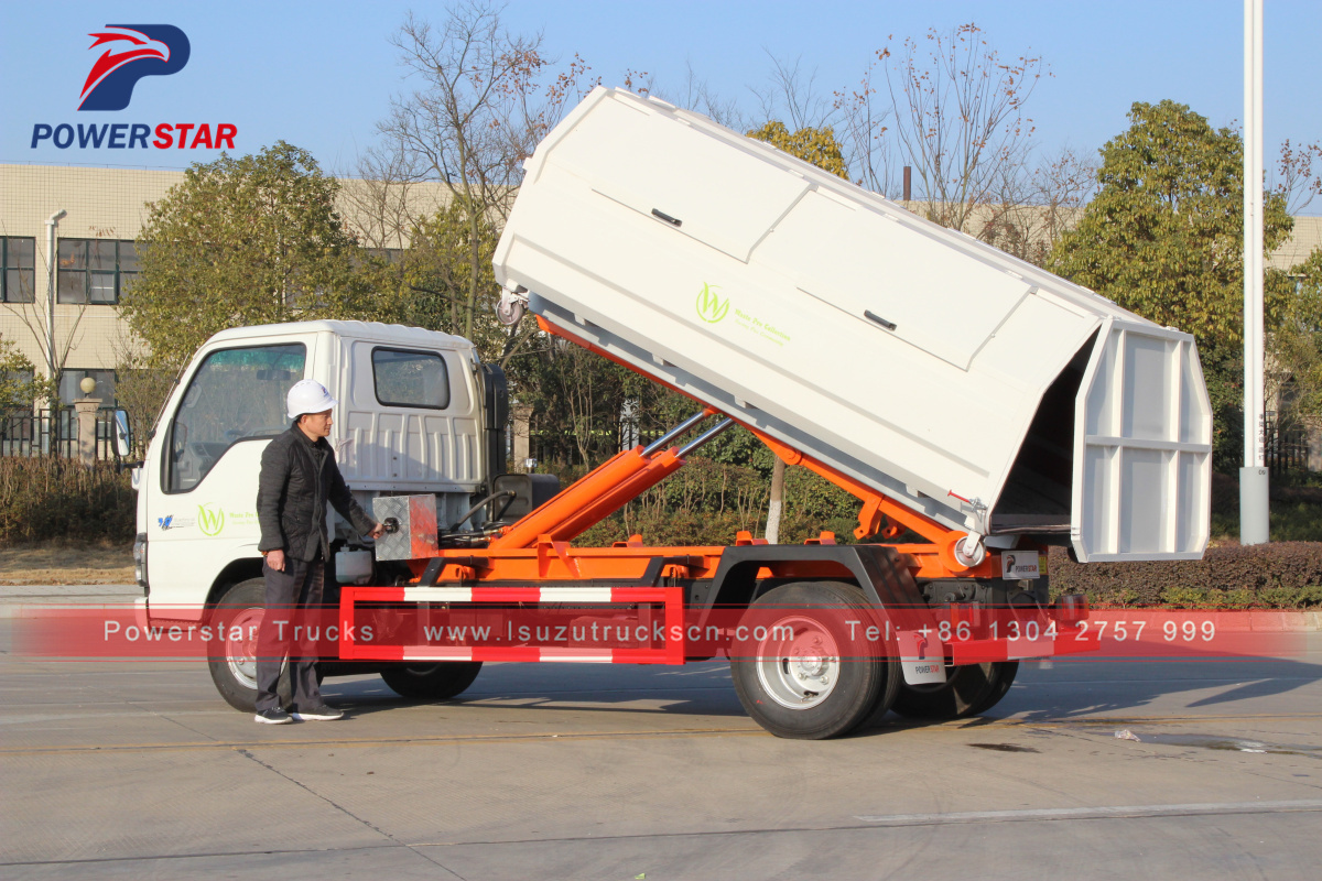 Camion della spazzatura per la raccolta dei rifiuti con scarrabile Powerstar da 3 tonnellate in vendita