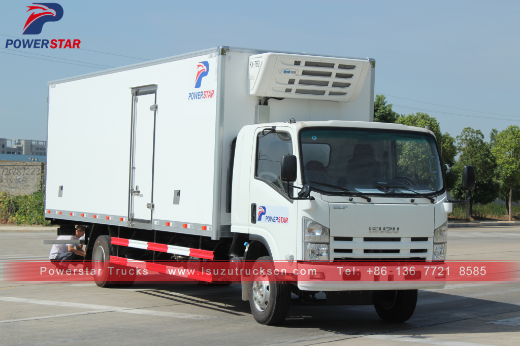 4x2 ISUZU NPR NQR refrigerated truck 10-15ton freezer truck for sale