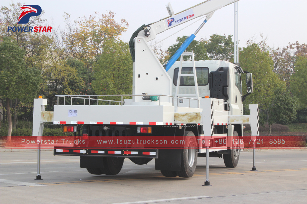 Autocarro con benna aerea con piattaforma idraulica Manlift Armenia ISUZU GIGA in vendita