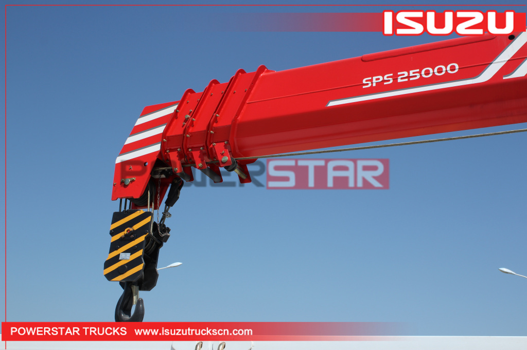 Philippines Custom Isuzu FTR Cargo Truck with Palfinger Telescopic Crane for sale