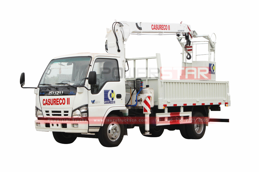 Camion con gru a cestello ISUZU