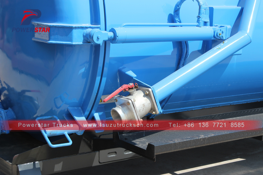 6,000L Sewage vacuum pump tanker truck super structure body kit