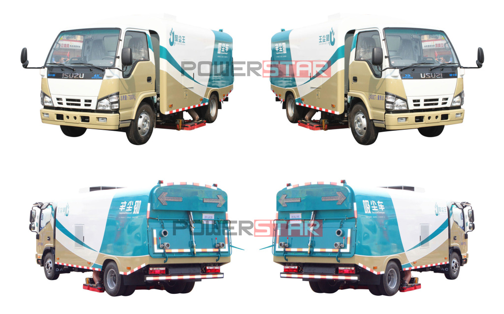 5m3 Pure Vacuum Suction Sweeper Isuzu Dirty suction Vehicle