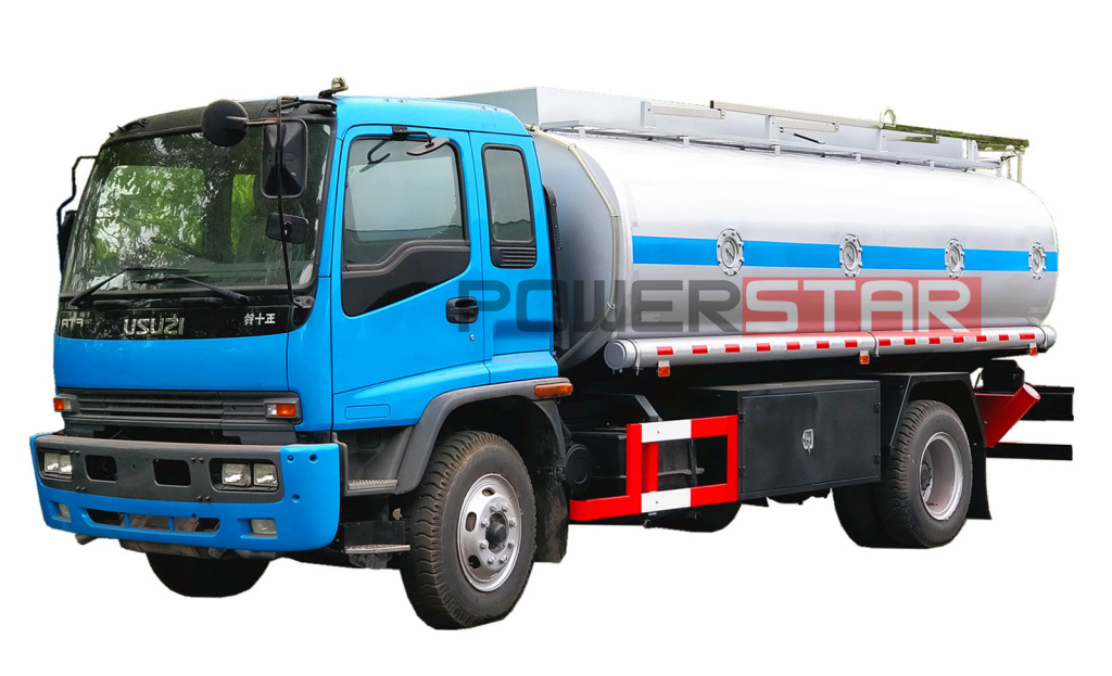 Filippine Oil Bowser Fuel Tank Truck Isuzu 16.000L in vendita