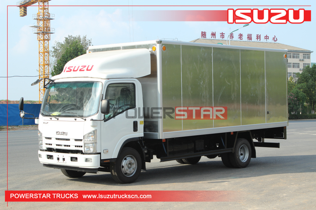 Filippine Nuovo 5tons - 10tons 190HP Isuzu 700p 4X2 Cargo Van Truck in lega di alluminio