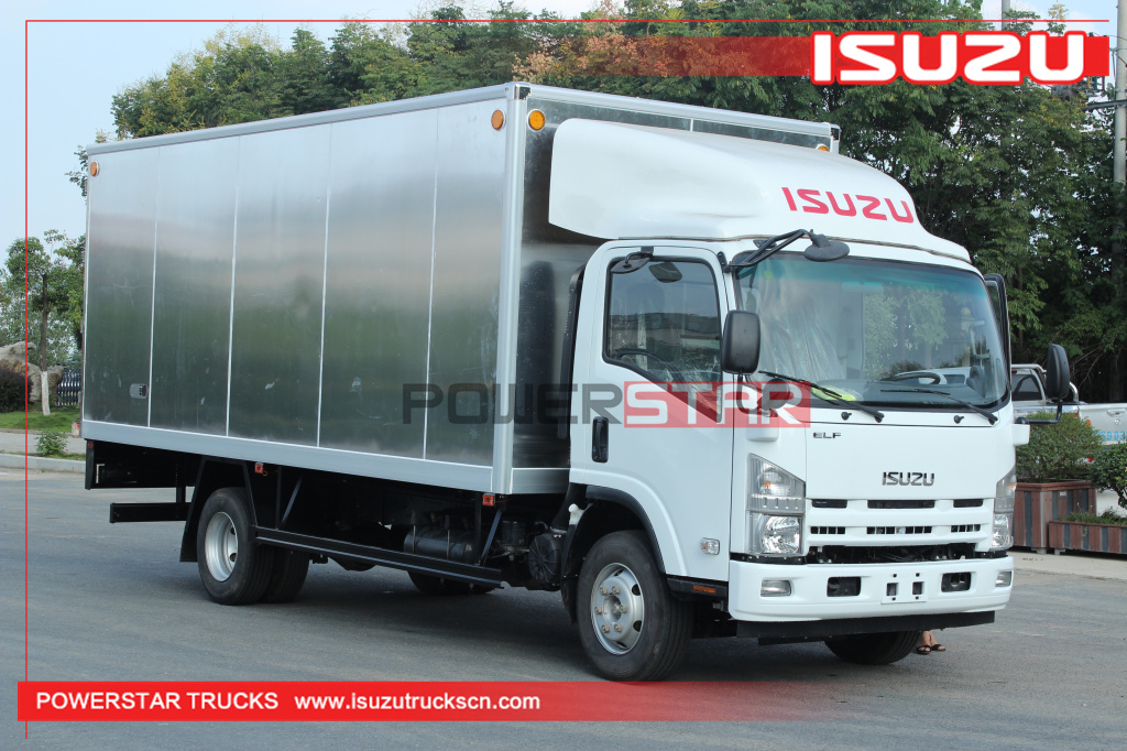 Filippine Nuovo 5tons - 10tons 190HP Isuzu 700p 4X2 Cargo Van Truck in lega di alluminio