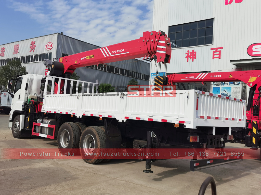 Authorized Distributor New ISUZU GIGA heavy Cargo Truck Mounted 16Tons Telescopic stiff Boom Crane Palfinger SPS40000