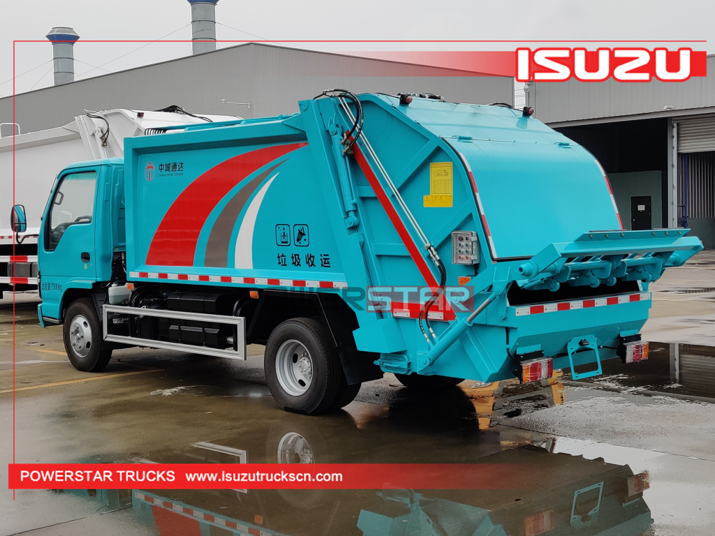 Mongolia ISUZU New Rear Loader Trash Management 5m3 Garbage Compactor Truck with Factory Price