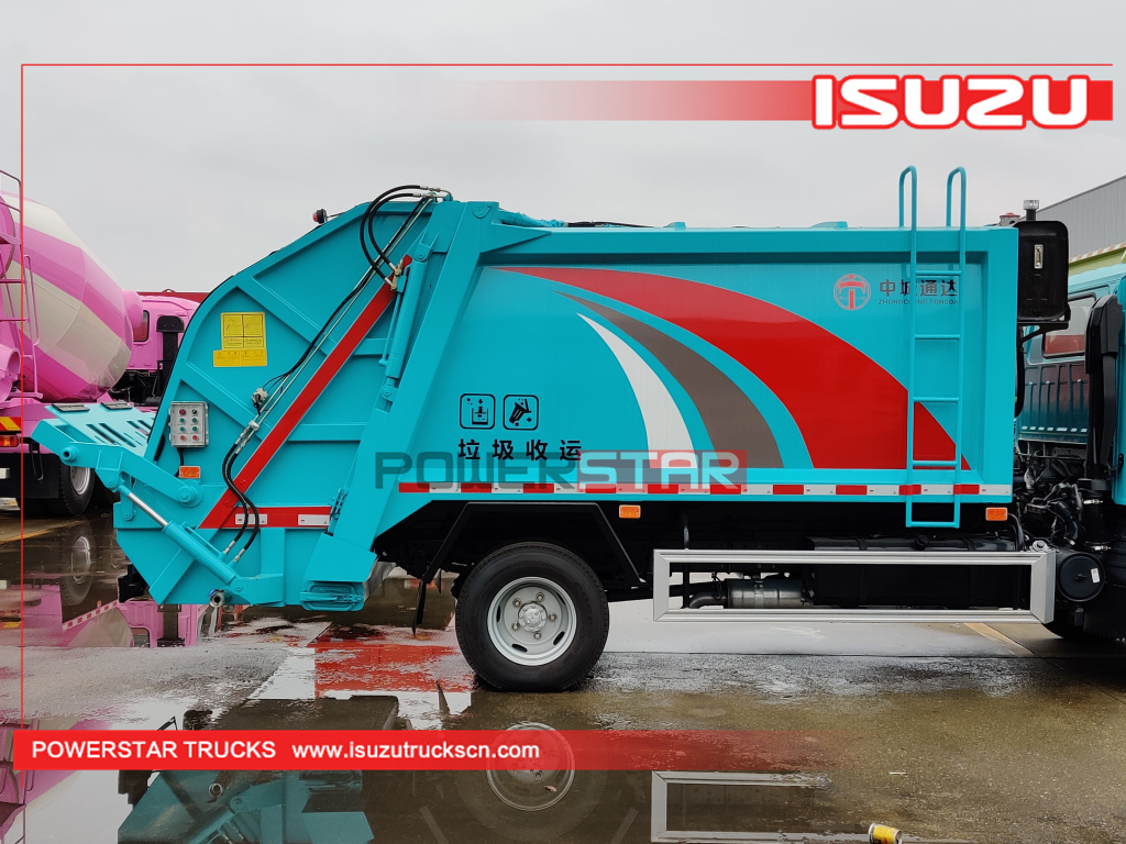 Mongolia ISUZU New Rear Loader Trash Management 5m3 Garbage Compactor Truck with Factory Price