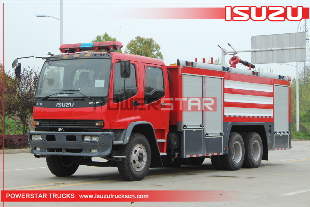 Produttore di camion dei vigili del fuoco ISUZU FVZ per camion per tender antincendio con schiuma d'acqua per autopompe 7000L-10000L