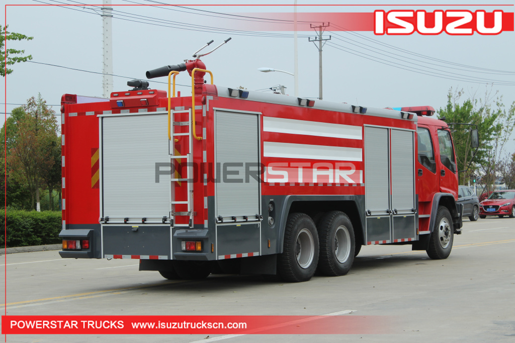 Produttore di camion dei vigili del fuoco ISUZU FVZ per camion per tender antincendio con schiuma d'acqua per autopompe 7000L-10000L