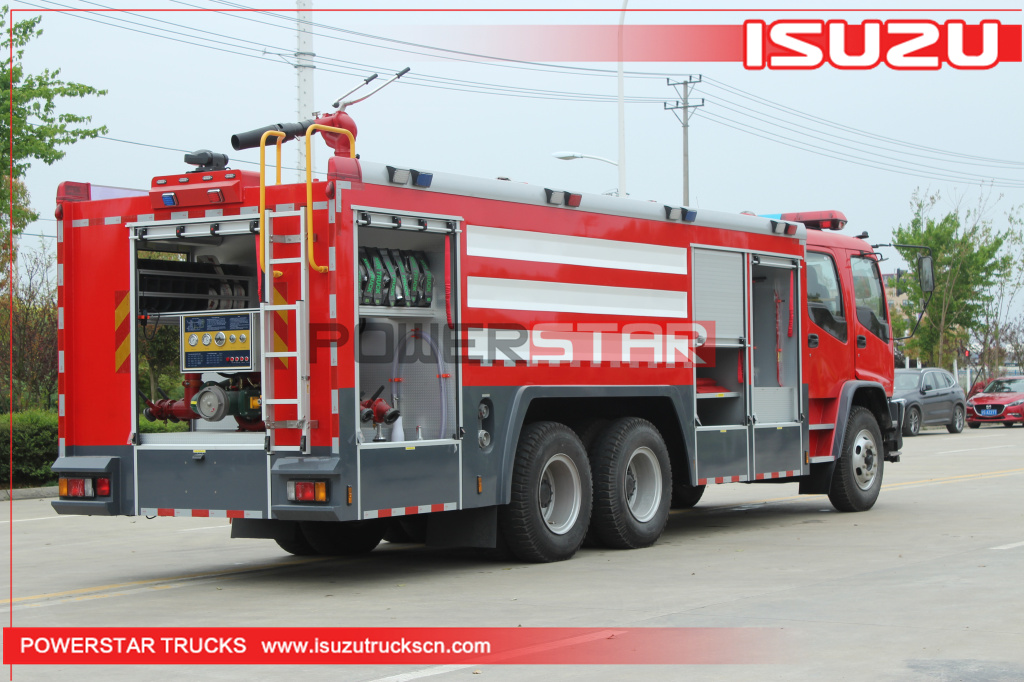 Produttore di camion dei vigili del fuoco ISUZU FVZ per camion per tender antincendio con schiuma d'acqua per autopompe 7000L-10000L