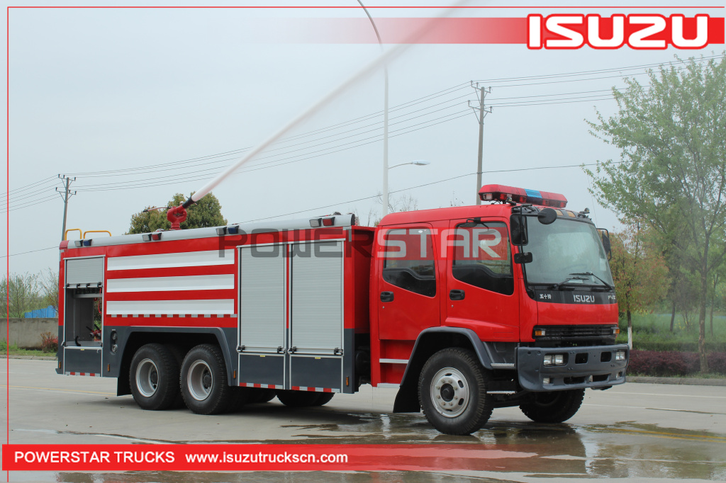 Produttore di camion dei vigili del fuoco ISUZU FVZ per camion per tender antincendio con schiuma d'acqua per autopompe 7000L-10000L