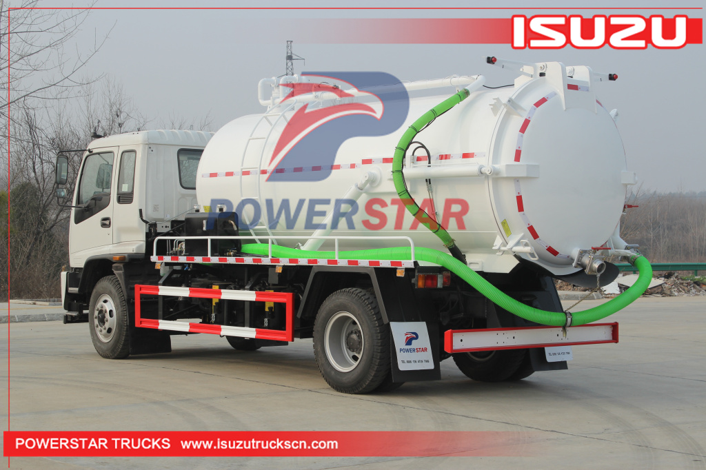 ISUZU FTR 14,000L Septic truck Fecal Vacuum Sewage Tank Pump trucks