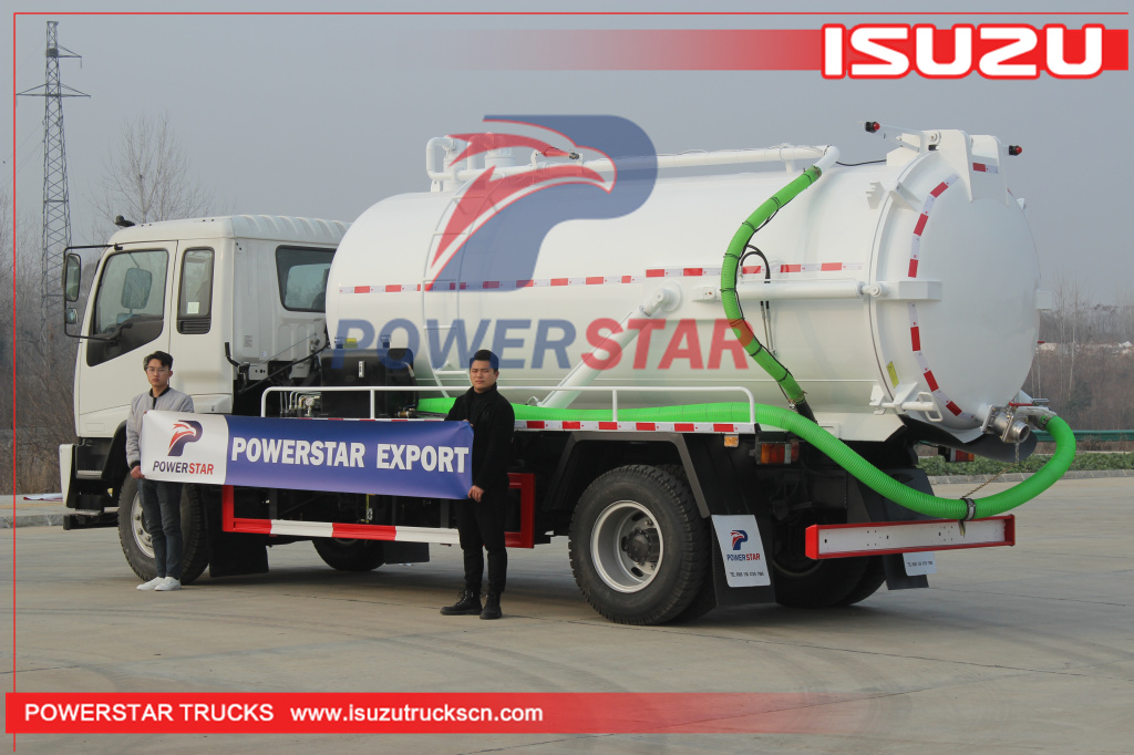 ISUZU FTR 14,000L Septic truck Fecal Vacuum Sewage Tank Pump trucks