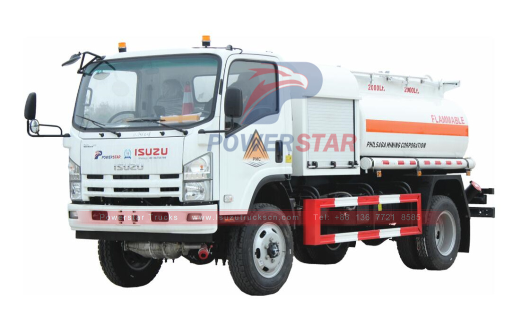 Isuzu NPR 4X4 All wheel drive Fuel Bowser oil Tanker Trucks