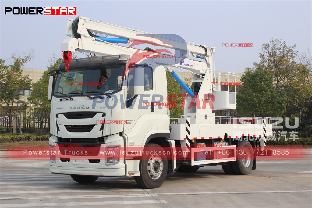 Esportazione manuale del camion con piattaforma aerea POWERSTAR nelle Filippine Manila