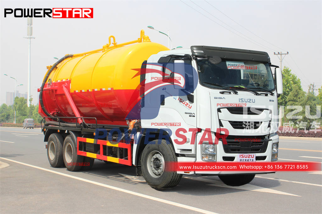 ISUZU GIGA 10 wheeler 20CBM gully sucker at promotional price