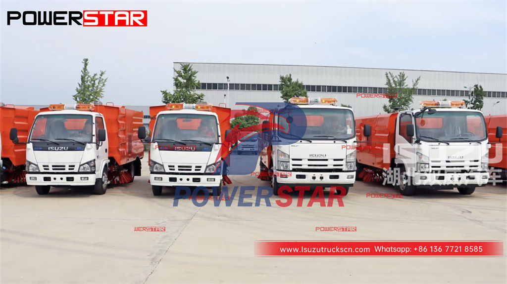 Camion spazzatrice stradale ISUZU a 6 ruote a prezzo promozionale