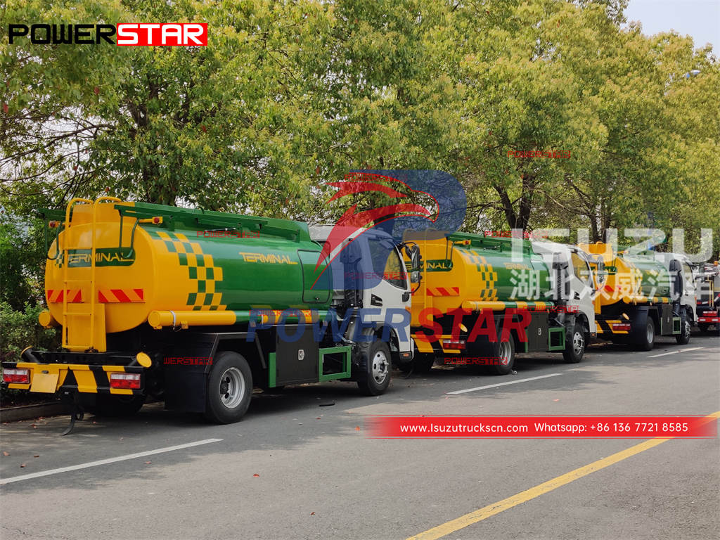 High quality ISUZU NPR 8000 liters petrol tank truck for sale