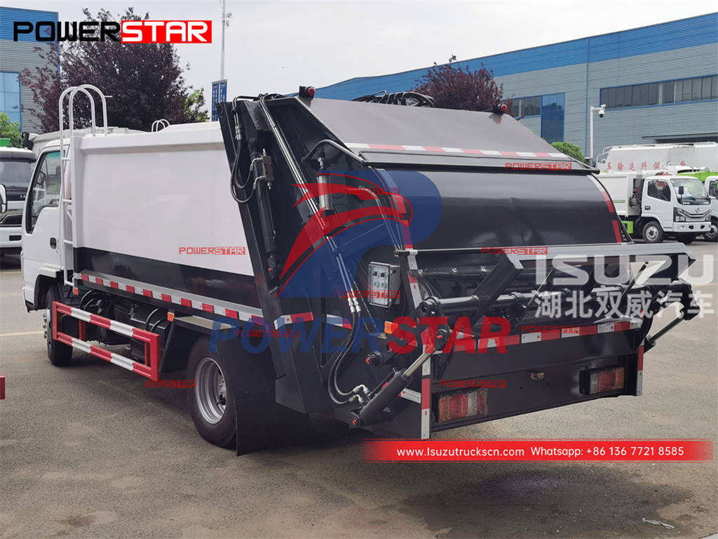 Brand new ISUZU 4Ã—2 98HP waste compactor truck for sale