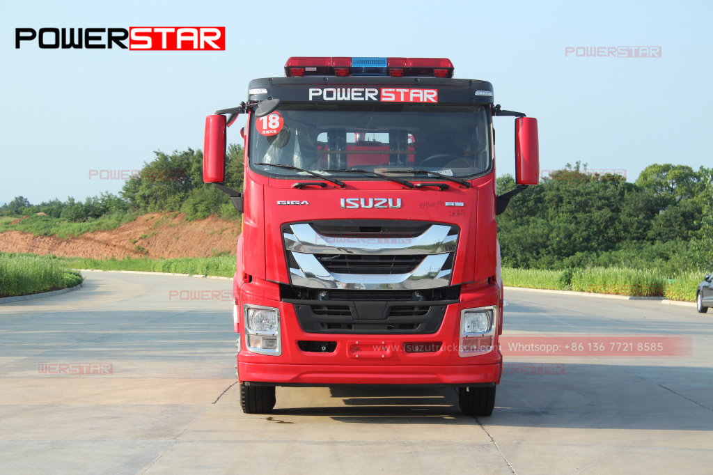 Philippines New ISUZU GIGA Emergency Fire Engine 6UZ1-TCG50 8tons 8,000L Water Foam Fire Fighting Vehicle