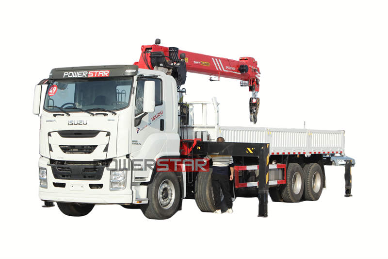 Camion Isuzu con gru Palfinger