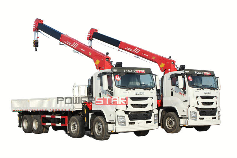 Camion Isuzu con gru Palfinger