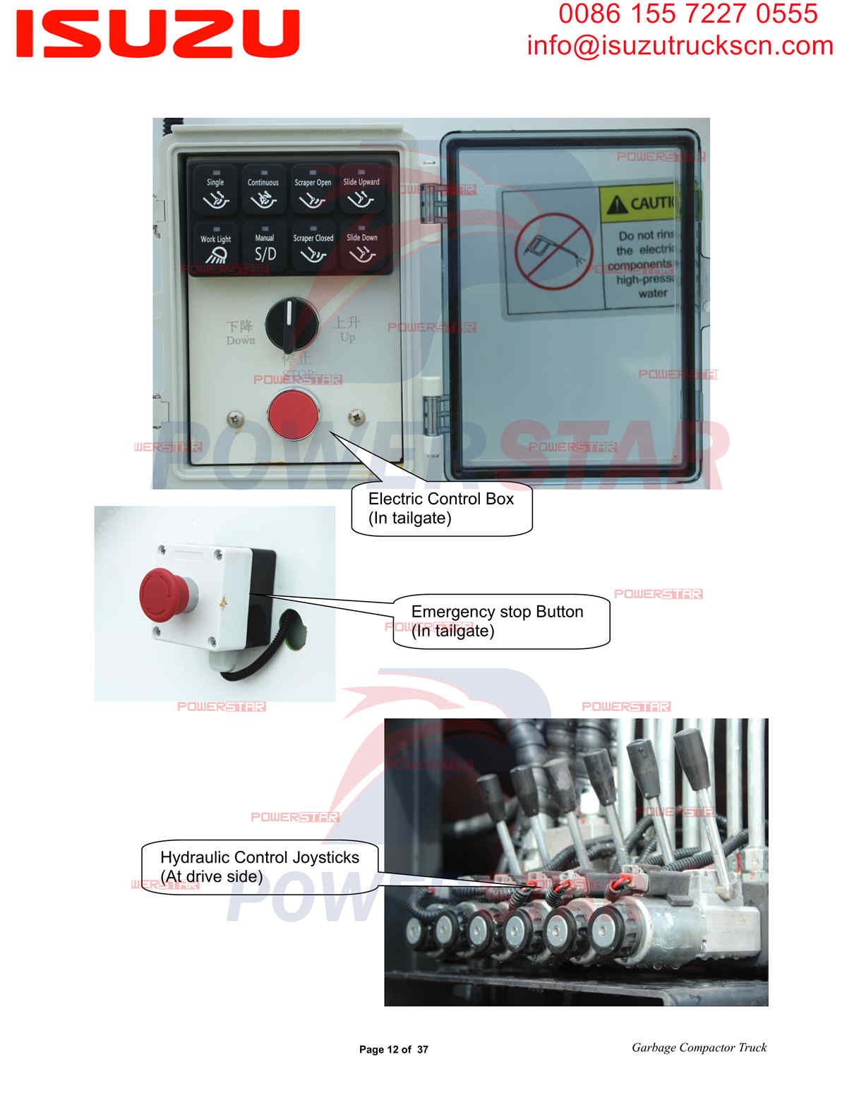 Manuale operativo del compattatore per rifiuti POWERSTAR