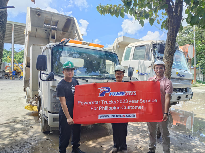 Camion spazzatrici stradali ISUZU per le Filippine