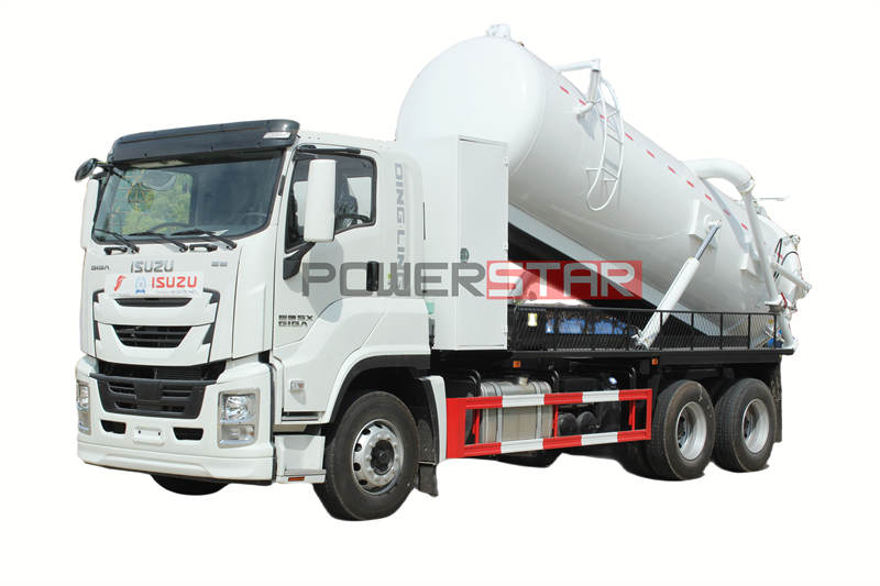 Giga camion cisterna settica Isuzu