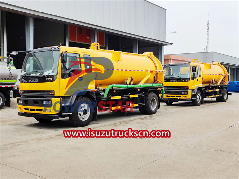 Isuzu wastewater pump truck