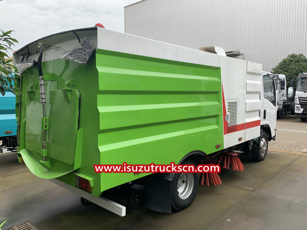 Isuzu truck mounted street sweeper